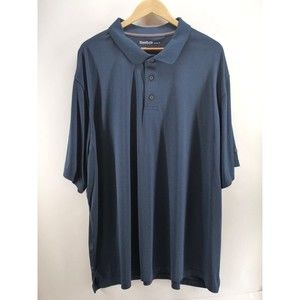 Reebok Golf Short Sleeve Blue‎ Polo Shirt Sz 3XL Golfer Golfing Casual